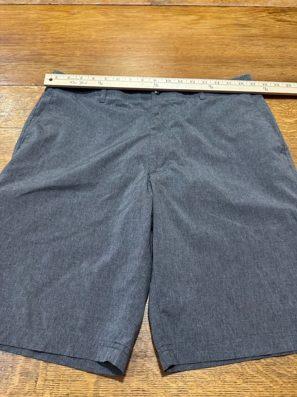 Nicklaus sz‎ 34 golf Men's Flat Front Charcoal Gray Shorts
